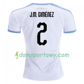 Koszulka Urugwaj Jose Gimenez 2 Wyjazdowe Koszulki Piłkarskie 2019 Copa América Krótki Rękaw